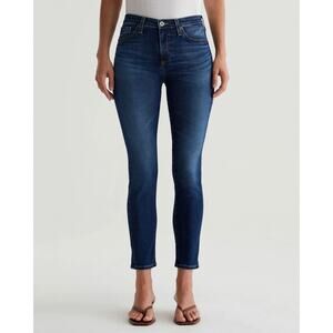 AG Adriano Goldschmied Prima Blue Denim Mid Rise Skinny Ankle Jeans Size 30